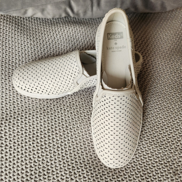 Keds X Kate Spade Shoes - Kate Spade x Keds Women's White Slip-On Sneakers